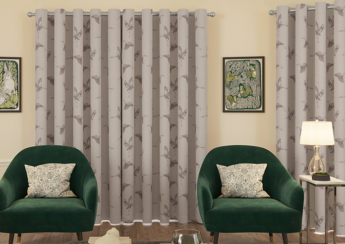 Cranes, Pearl - Made to Measure Curtains - Image 7